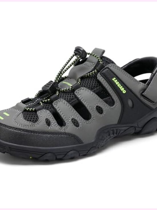 SAGUARO Men\'s Sport Sandals Adjustable Strap Closed Toe Outdoor Hiking Sandal main image 4